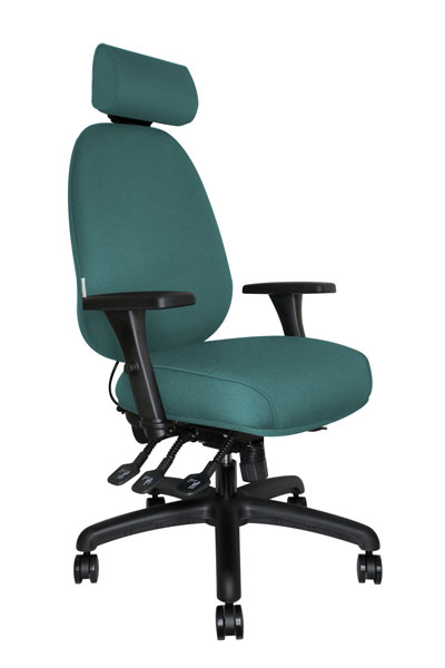 Ortho Omega office chair 45 degree view