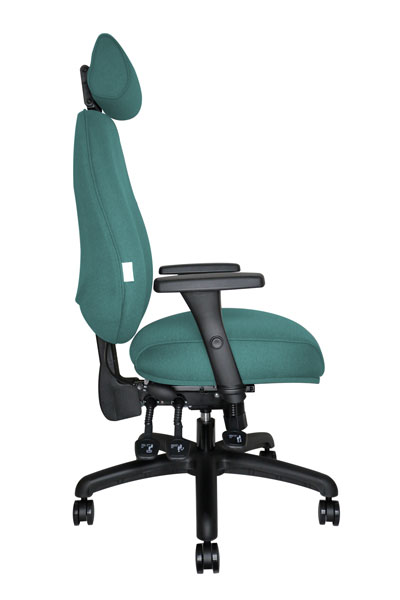 Ortho Omega office chair 90 degree view